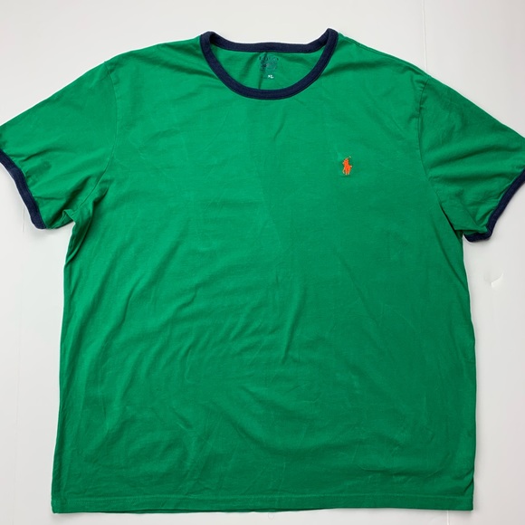 Polo Ralph Lauren Other - Polo Ralph Lauren Green Shirt Orange Logo